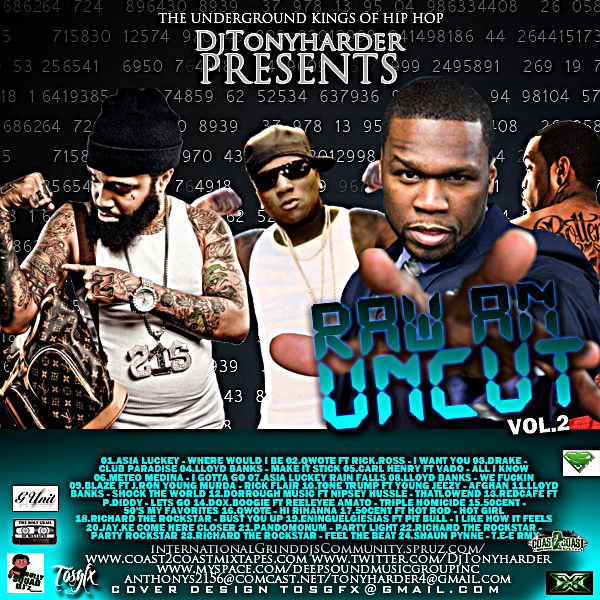 DJ TONY HARDER PRESENTS RAW & UNCUT VOL2